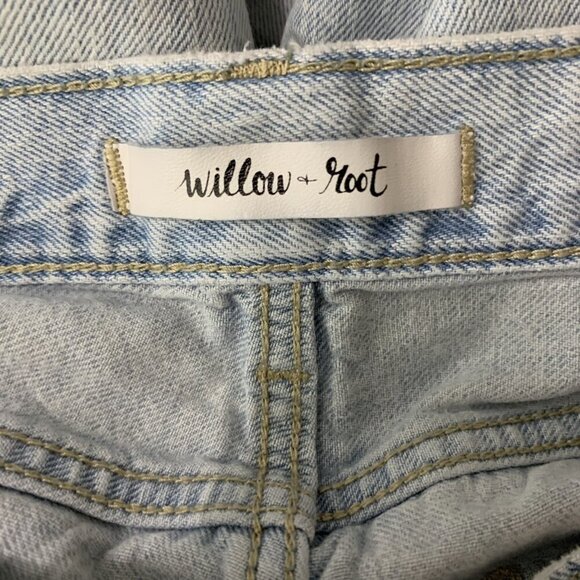 Willow And Root The Dad Jean Light Wash Distressed Relaxed Fit Jeans 27 - Picture 5 of 7